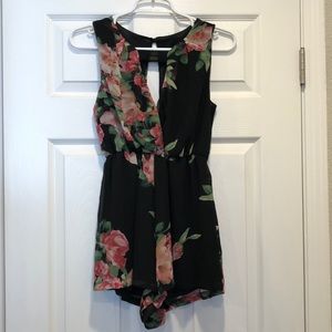 Floral Romber with open back